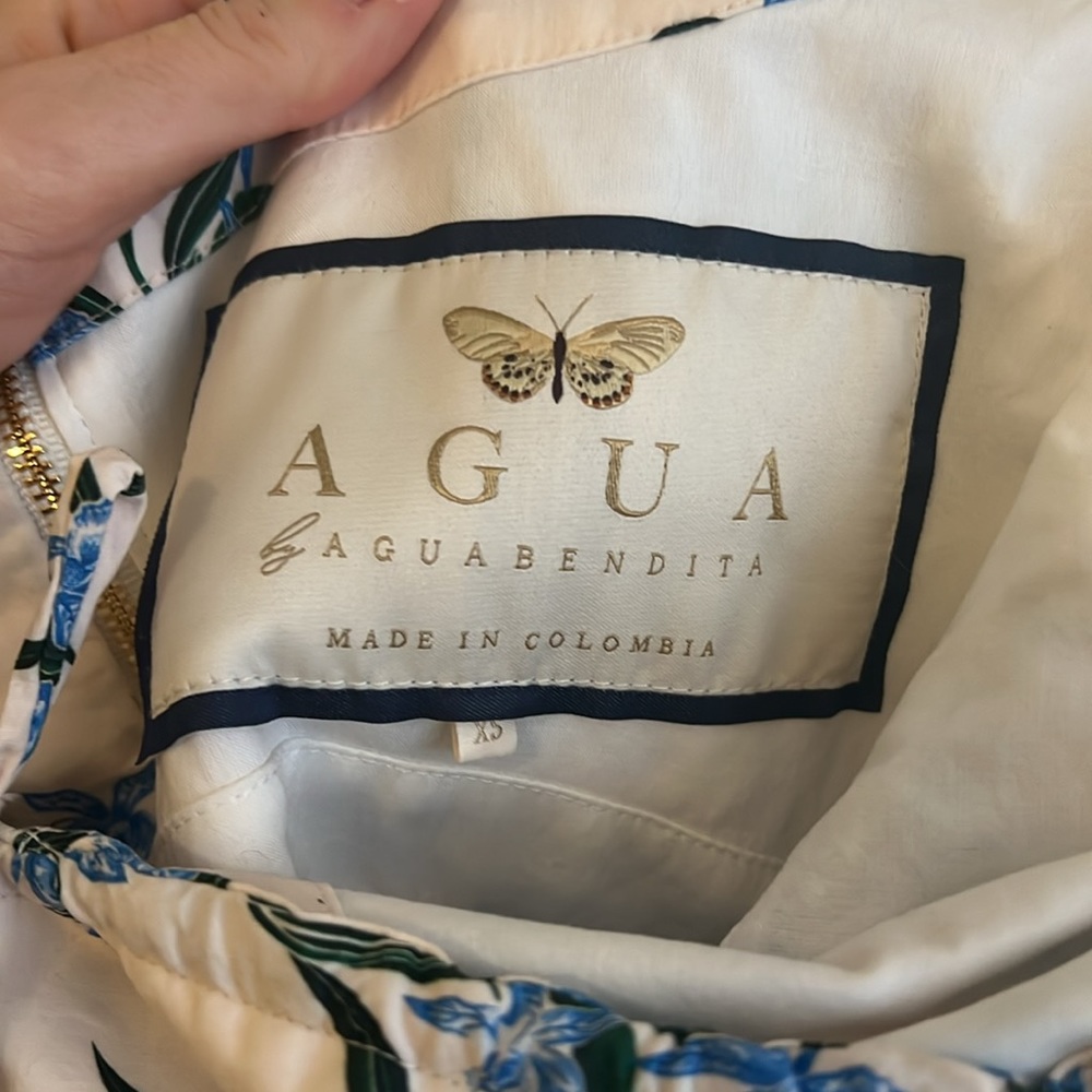 Agua by Agua Bendita Blue and White Floral Mini Dress - Picture 8 of 11